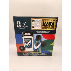 Degree Men UltraClear FIFA Gift Set Antiperspirant Deodorant Stick & Dry Spray +